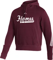 adidas Men's UIC Flames Maroon Fashion Hoodie