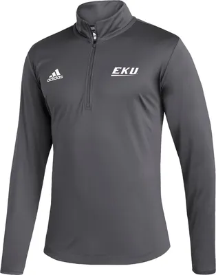 adidas Men's Eastern Kentucky Colonels Grey Lights 1/4 Zip Jacket