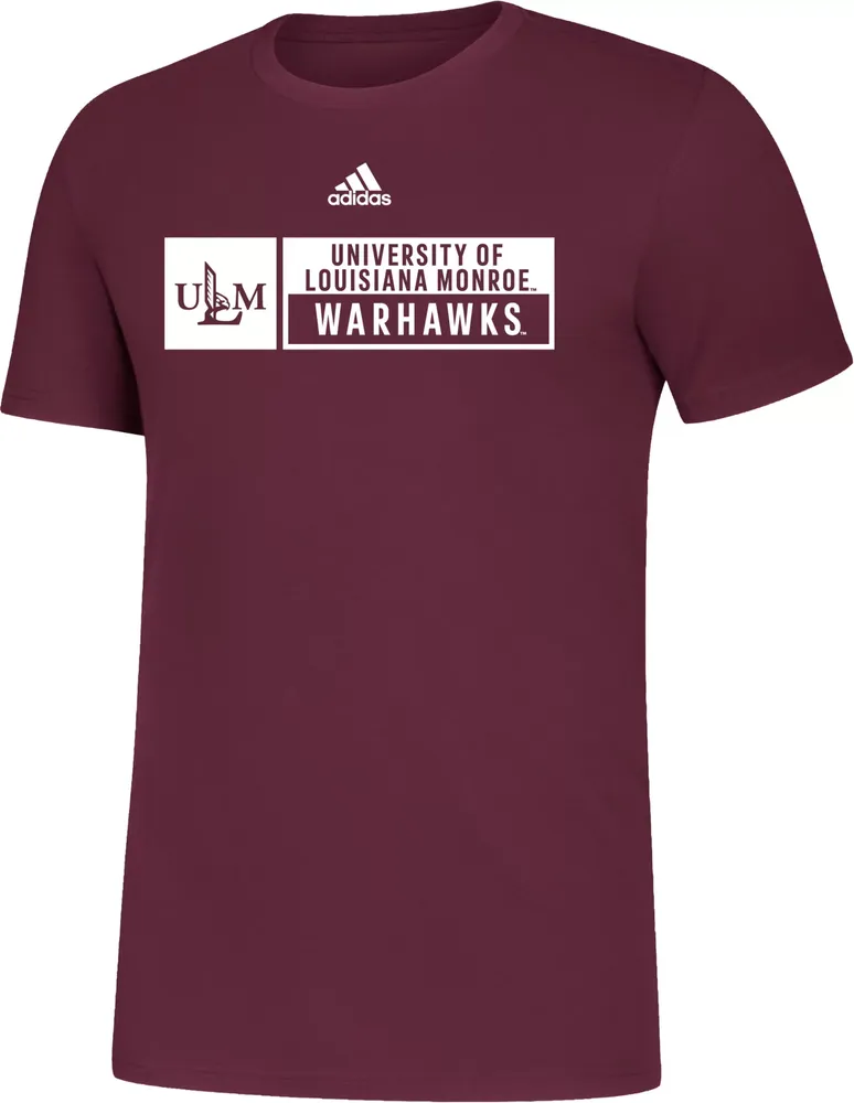 adidas Men's Louisiana-Monroe Warhawks Maroon Amplifier T-Shirt