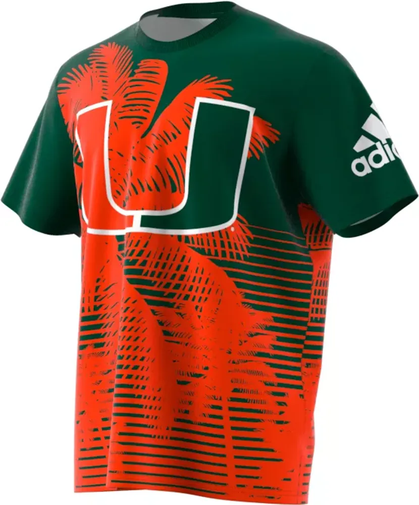 adidas Men's Miami Hurricanes Orange Replica Jersey