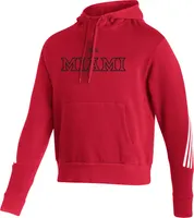 adidas Men's Miami RedHawks  Red Fashion Hoodie