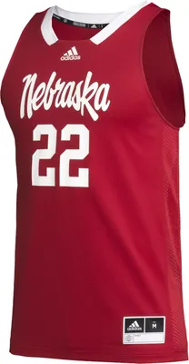 adidas Men's Nebraska Cornhuskers Scarlet Swingman Jersey