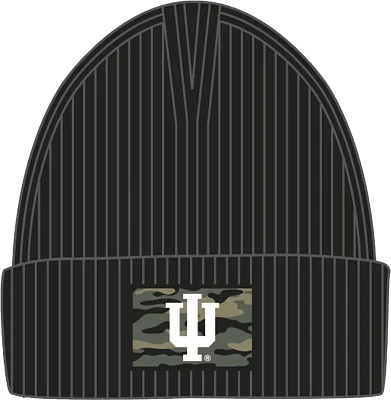 adidas Men's Indiana Hoosiers Black Cuff Beanie