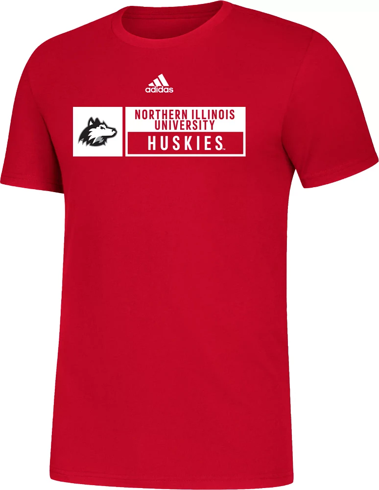 adidas Men's Northern Illinois Huskies Cardinal Amplifier T-Shirt