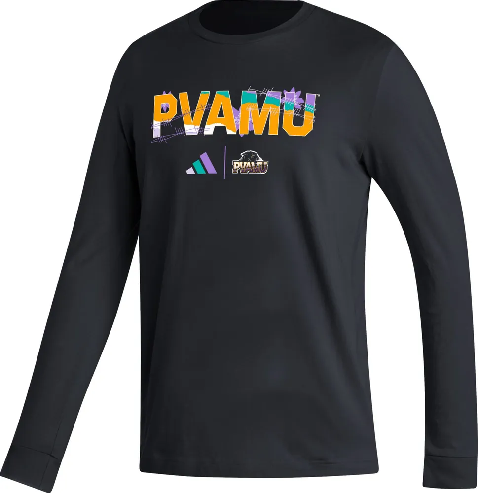 adidas Men's Prairie View A&M Panthers Black Long Sleeve T-Shirt