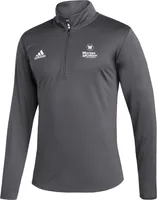 adidas Men's Western Michigan Broncos Grey Lights 1/4 Zip Jacket