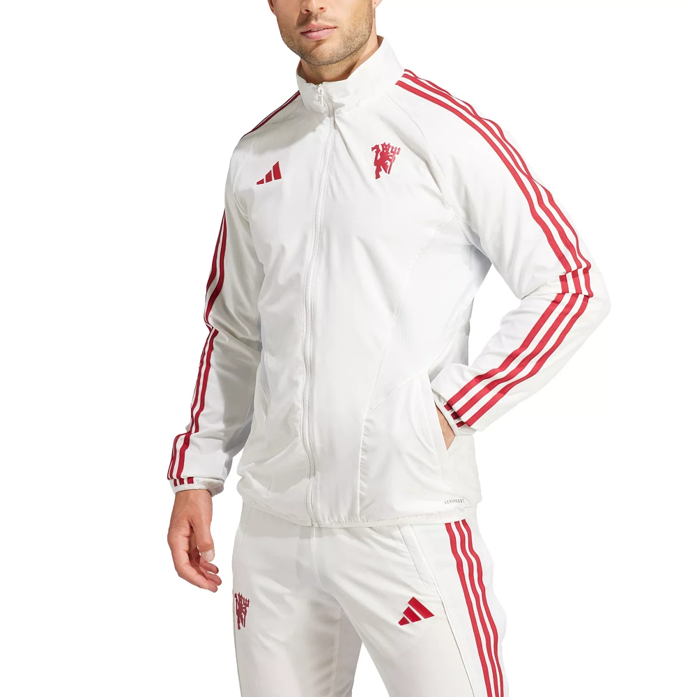 adidas Manchester United 2023 Off White Anthem Jacket