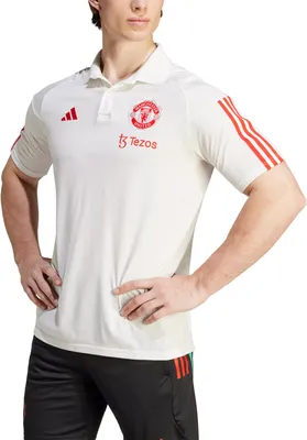 adidas Manchester United 2023 Off White Training Polo