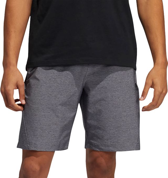 adidas men's axis 20 woven heathered training shorts
