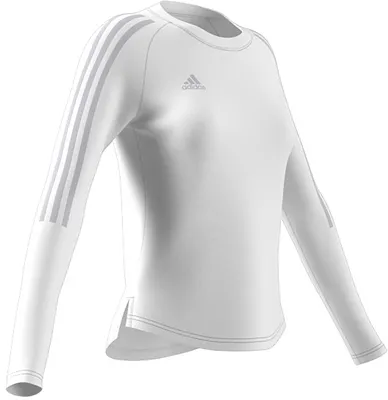 adidas Women's Long Sleeve White Volleyball Jersey