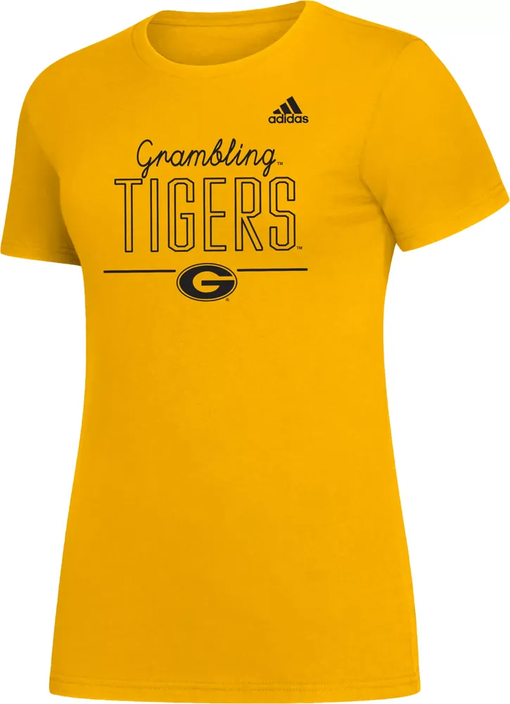 adidas Women's Grambing State Tigers Black Amplifier T-Shirt