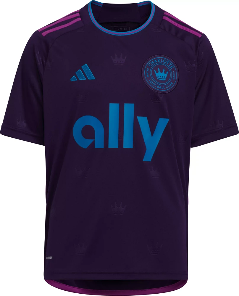 adidas Youth Charlotte FC 2023 Secondary Replica "Crown Jewel" Jersey