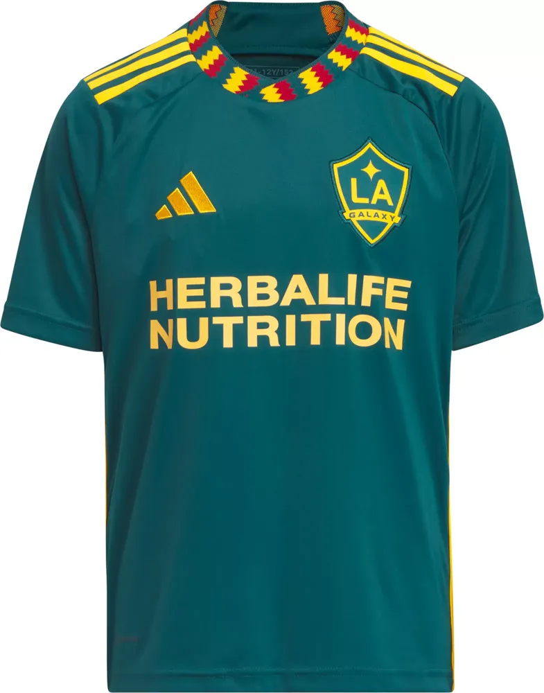 adidas Youth Los Angeles Galaxy 2023 Secondary Replica "LA" Jersey