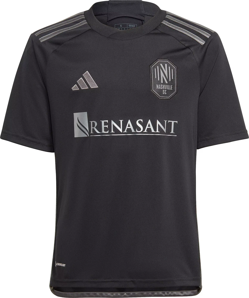 adidas Youth Nashville SC '23 Secondary Replica "Man Black" Jersey