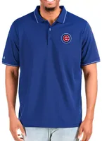 Antigua Men's Chicago Cubs Dark Royal Affluent Polo