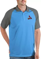 Antigua Men's St. Louis Cardinals Blue Nova Polo