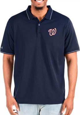 Men's Washington Nationals Antigua White Esteem Polo