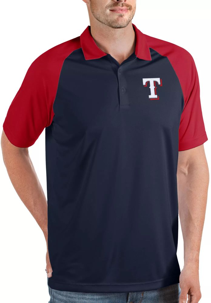 Antigua Apparel / Men's Tennessee Titans Nova Navy/Red Polo