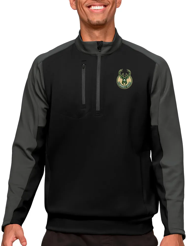 Antigua Men's Milwaukee Bucks Team ¼ Zip