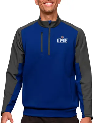 Antigua Men's Los Angeles Clippers Royal Team ¼ Zip