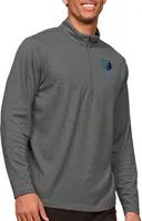 Antigua Men's Memphis Grizzlies Charcoal Epic ¼ Zip Pullover