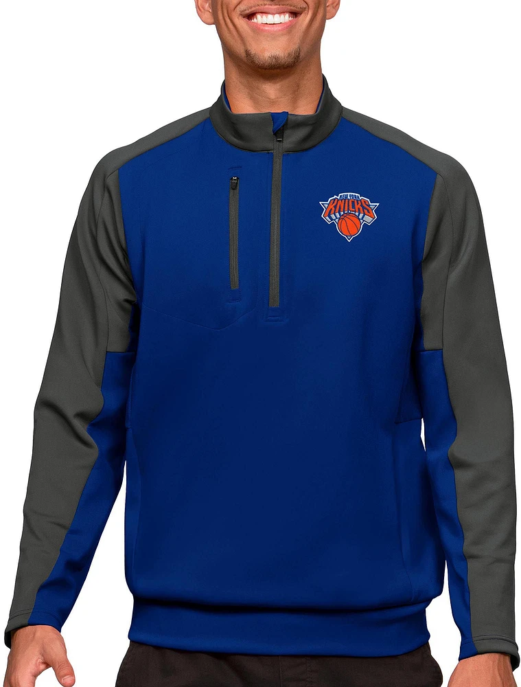 Antigua Men's New York Knicks Royal Team ¼ Zip