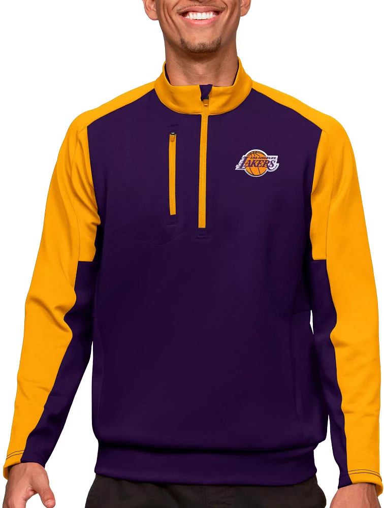 Antigua Men's Los Angeles Lakers Purple Team ¼ Zip