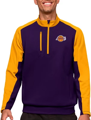 Antigua Men's Los Angeles Lakers Purple Team ¼ Zip