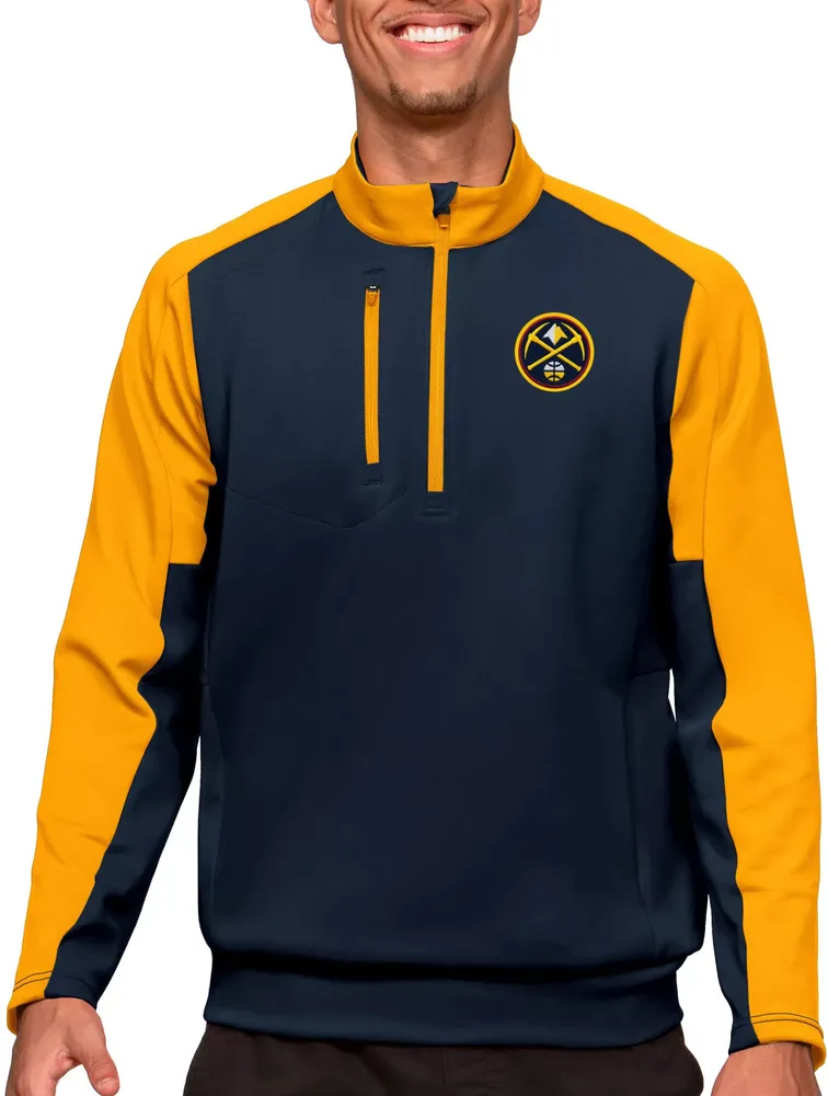 Antigua Men's Denver Nuggets Navy Team ¼ Zip