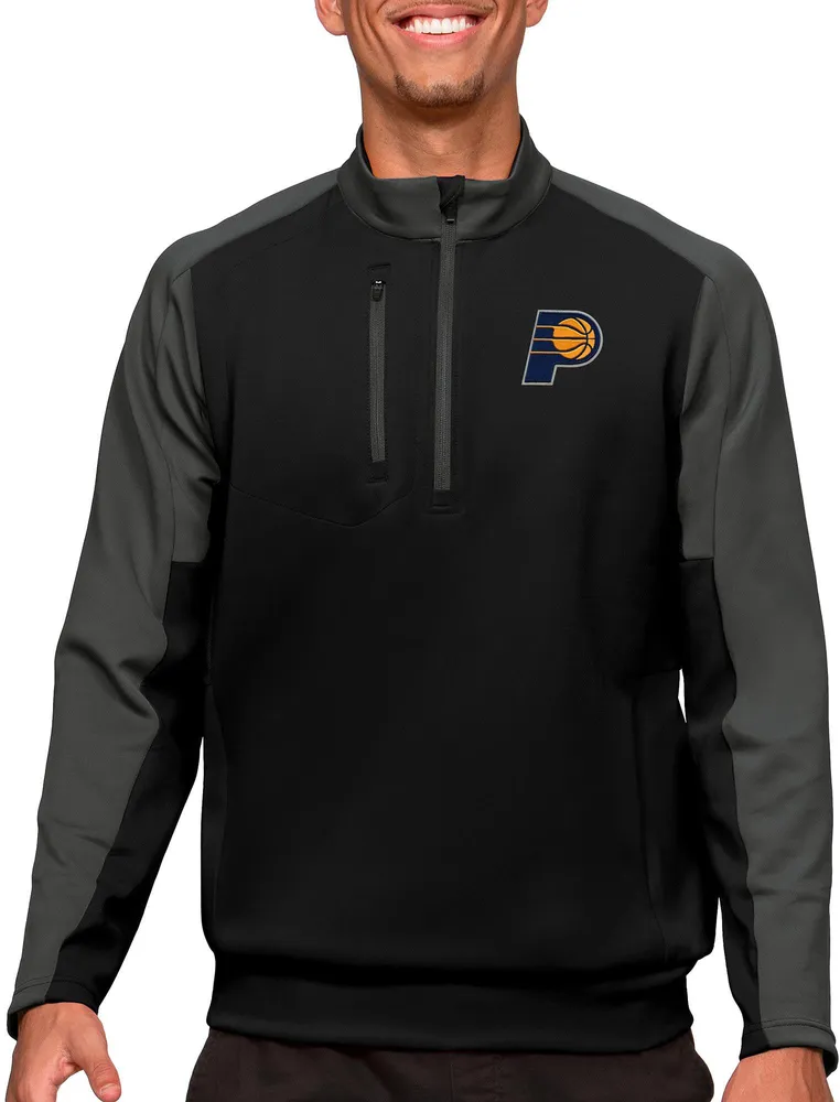 Antigua Men's Indiana Pacers Black Team ¼ Zip