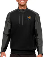 Antigua Men's Indiana Pacers Black Team ¼ Zip