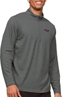 Antigua Men's New Orleans Pelicans Charcoal Epic ¼ Zip Pullover