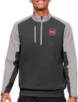 Antigua Men's Detroit Pistons Grey Team ¼ Zip