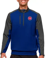 Antigua Men's Detroit Pistons Royal Team ¼ Zip