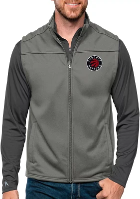 Antigua Men's Toronto Raptors Grey Links Golf Vest