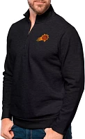 Antigua Men's Phoenix Suns Black Heather Gambit Fleece ¼ Zip