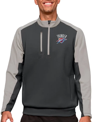 Antigua Men's Oklahoma City Thunder Grey Team ¼ Zip