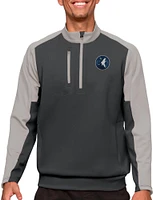 Antigua Men's Minnesota Timberwolves Grey Team ¼ Zip