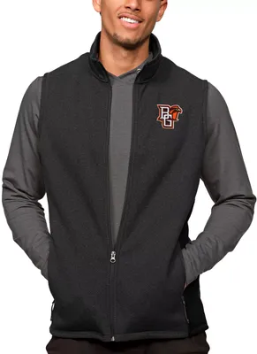 Antigua Men's Bowling Green Falcons Black Heather Course Vest