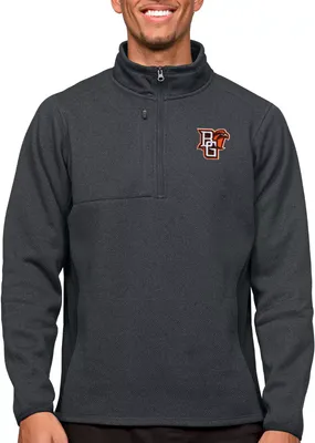 Antigua Men's Bowling Green Falcons Charcoal Course 1/4 Zip Jacket