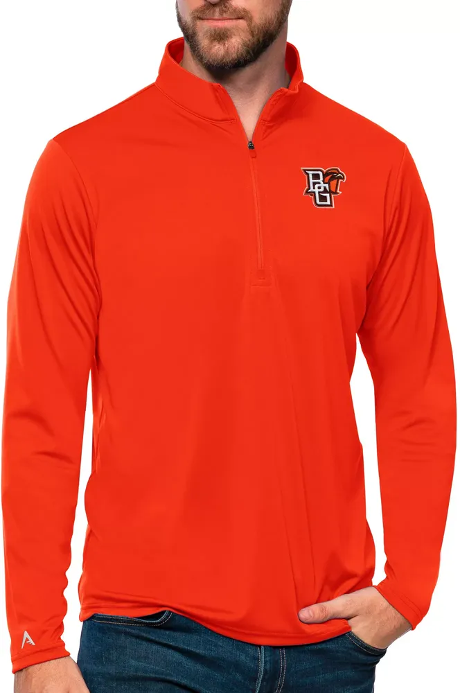 Antigua Men's Bowling Green Falcons Mango Tribute Quarter-Zip Shirt