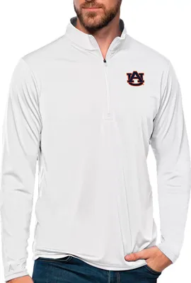 Antigua Women's Auburn Tigers Tribute Quarter-Zip Shirt