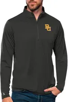 Antigua Men's Baylor Bears Black Tribute Quarter-Zip Shirt