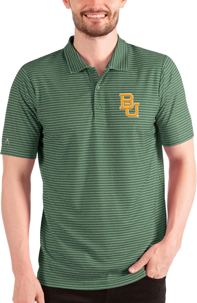 Antigua Men's Baylor Bears Green/White Esteem Polo