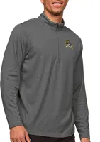 Antigua Men's East Carolina Pirates Charcoal Heather Epic 1/4 Zip Jacket