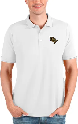 Antigua Men's UCF Knights White Affluent Polo