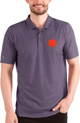 Antigua Men's Clemson Tigers Regalia/White Esteem Polo