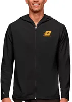 Antigua Men's Central Michigan Chippewas Black Legacy Full Zip Hoodie