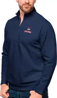 Antigua Men's UConn Huskies Navy Heather Gambit 1/4 Zip Jacket