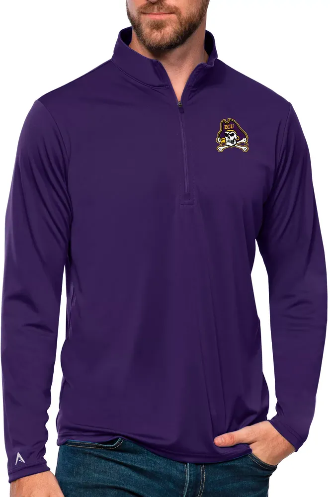 Antigua Men's East Carolina Pirates Tribute Quarter-Zip Shirt